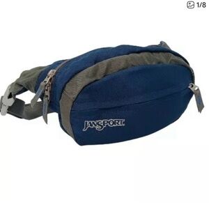 JanSport Navy and Charcoal Belt Bag